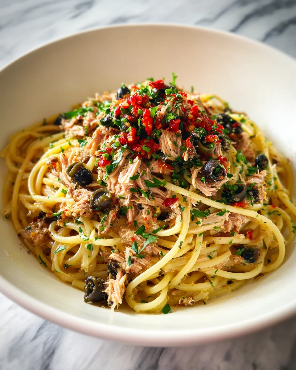 Mediterranean Tuna Olive Pasta: A Flavorful Dish for Any Occasion