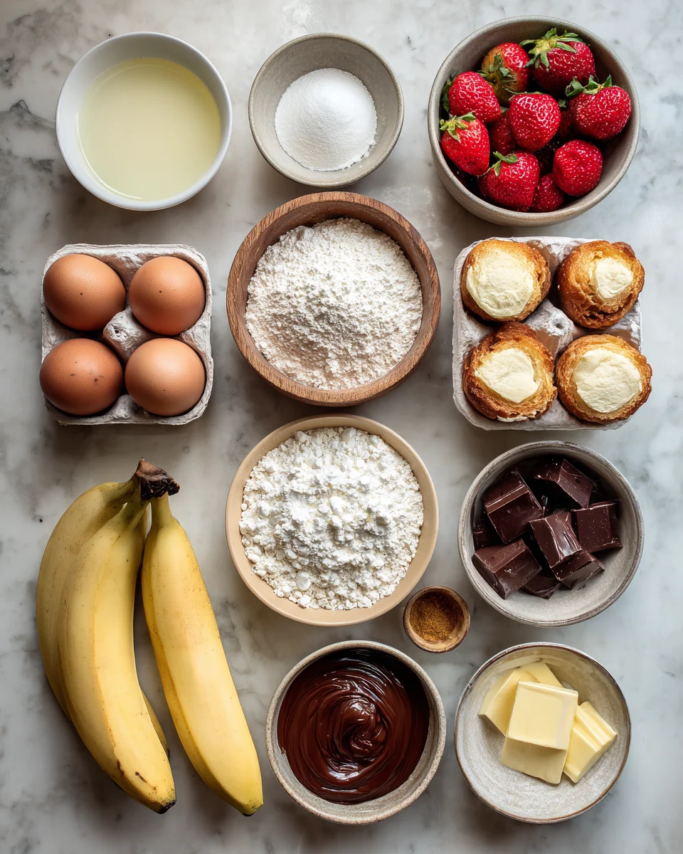 Nutella Stuffed Brioche French Toast