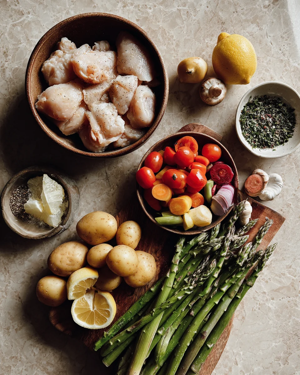 One Pan Honey Lemon Chicken And Veggies Recipe