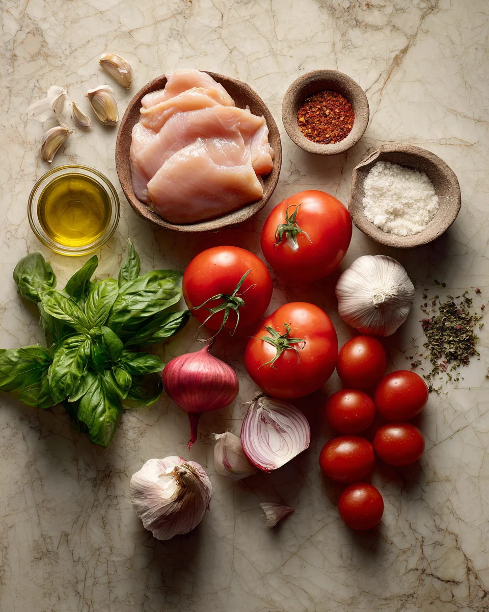 One Pot Creamy Tomato Basil Chicken
