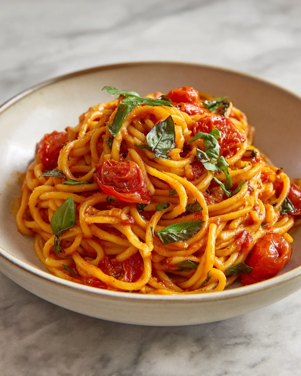 One Pot Tomato Basil Pasta