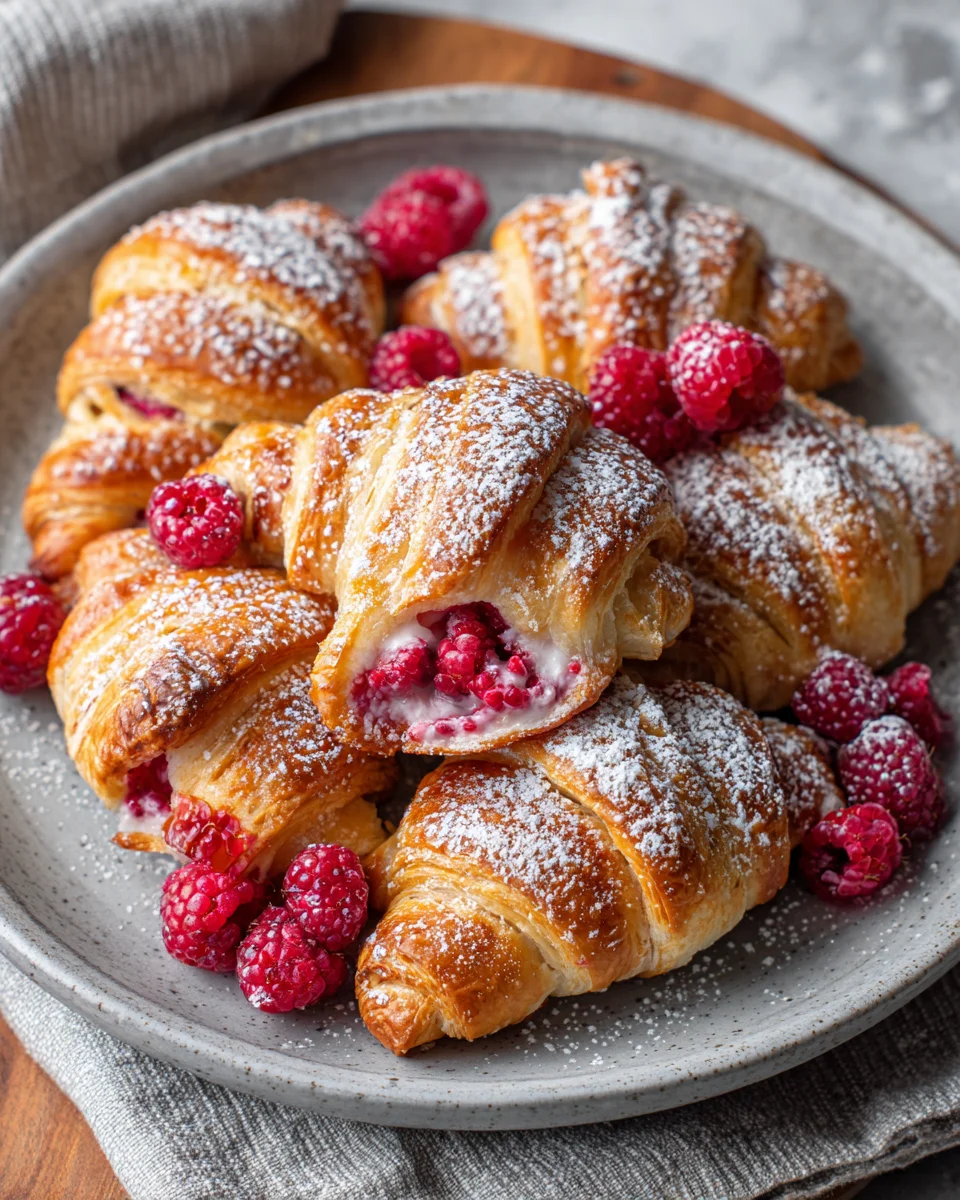 Raspberry Cream Cheese Crescent Rolls