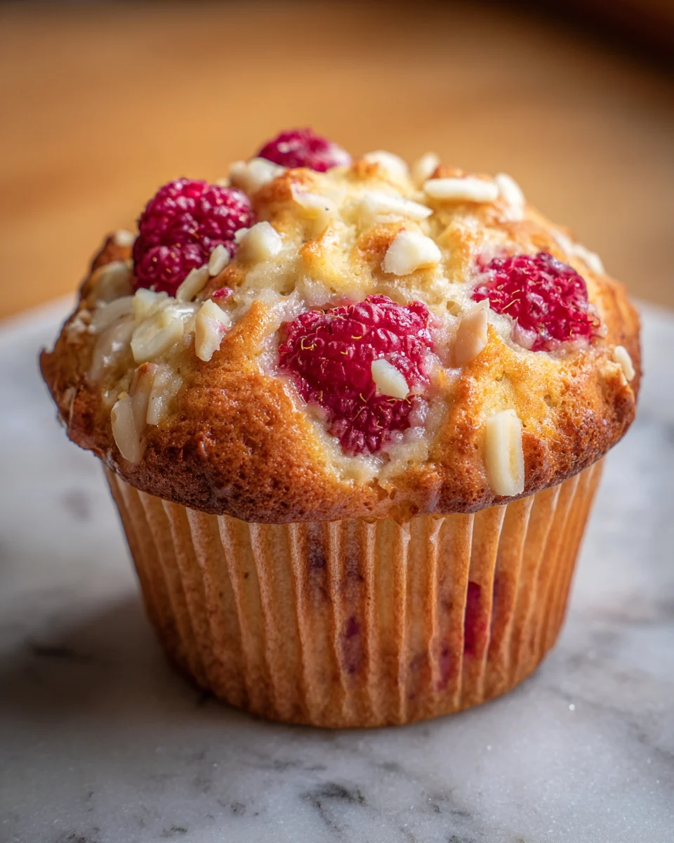 Raspberry White Chocolate Muffin Cake