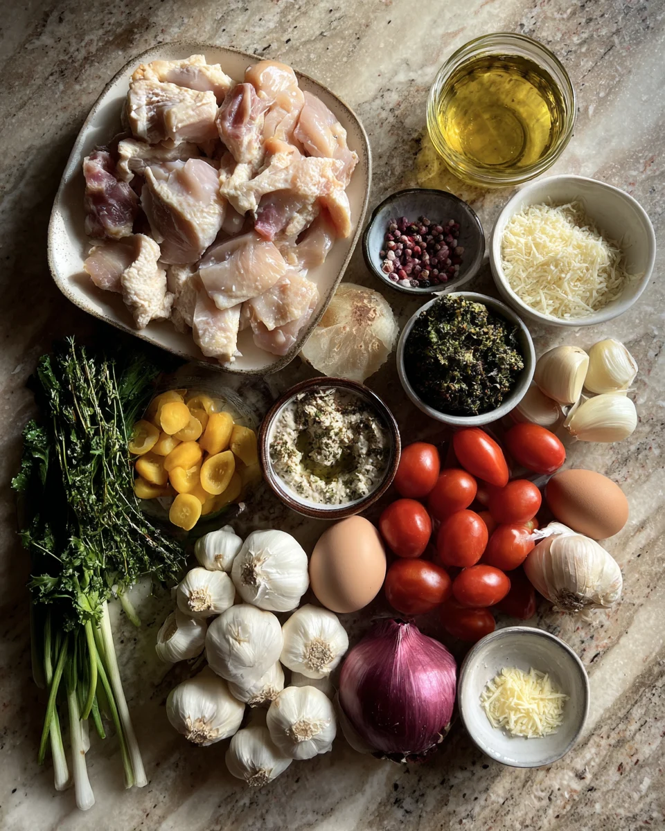 Roasted Garlic Ricotta Chicken Flatbread