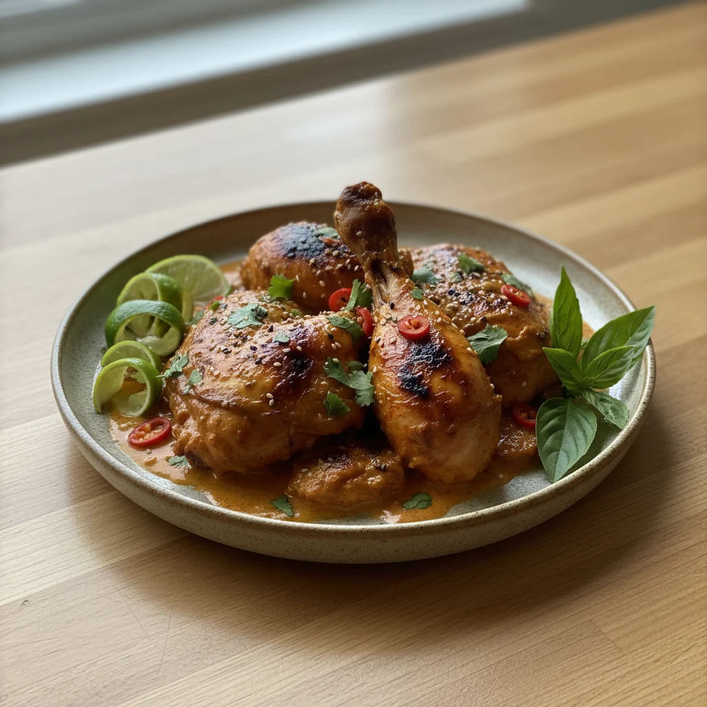 Roasted Red Curry Coconut Chicken Recipe