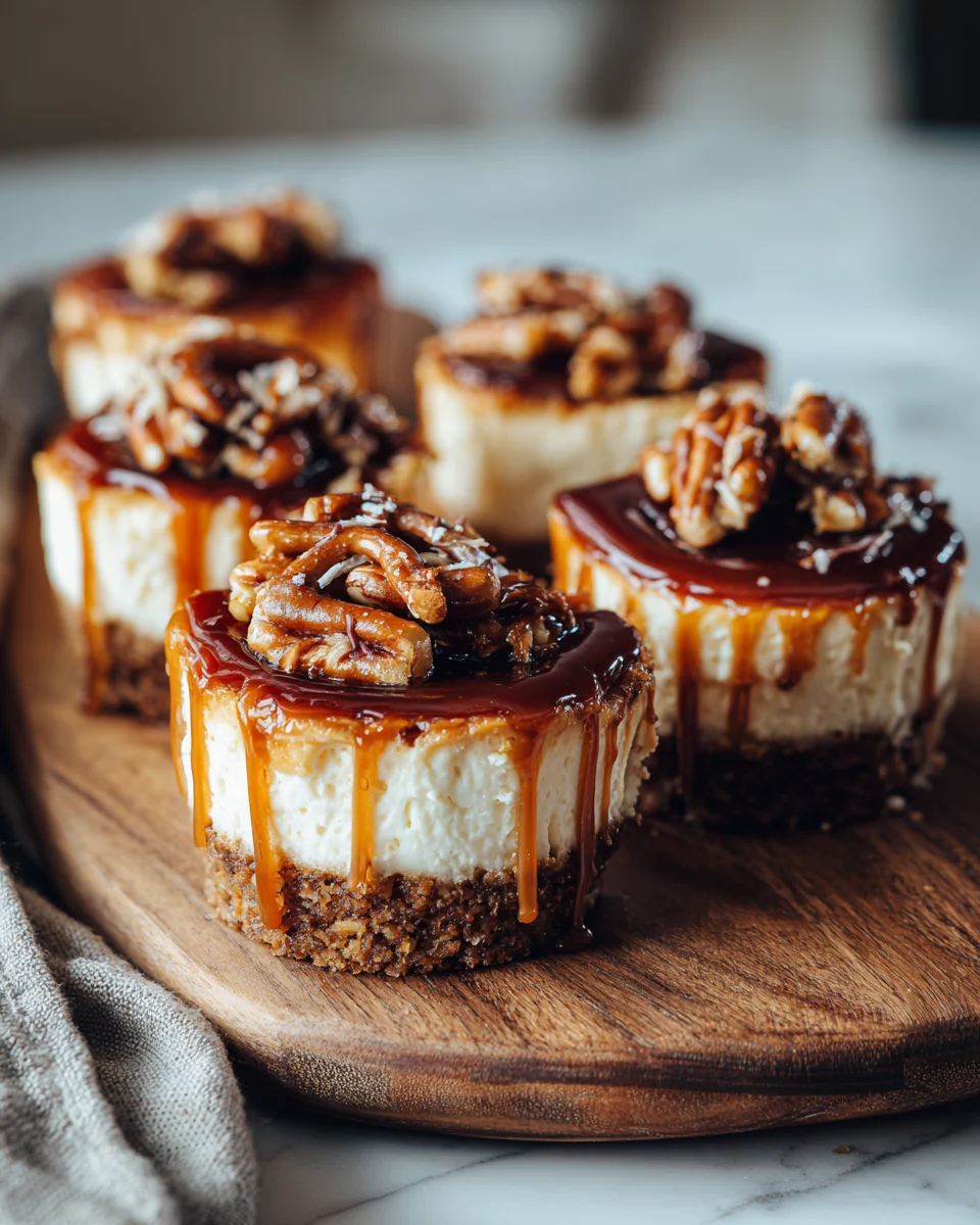 Salted Caramel Pretzel Cheesecake Cups