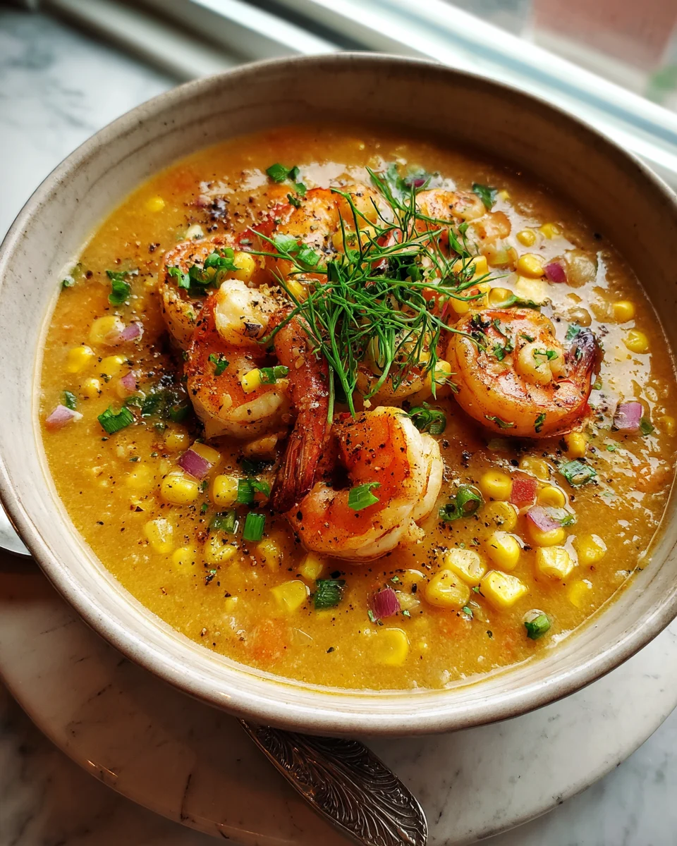 Shrimp And Roasted Corn Chowder