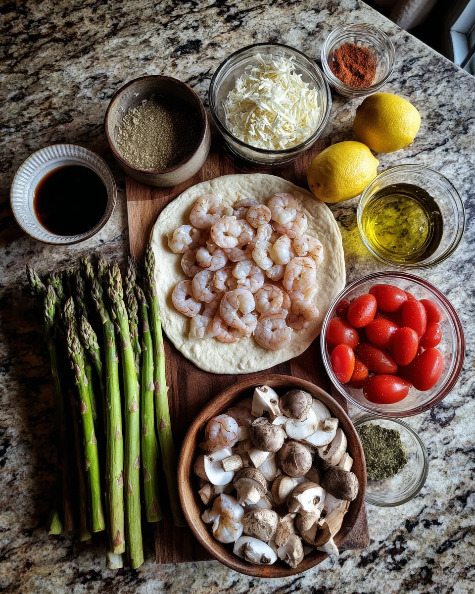 Shrimp Scampi Flatbread Pizza