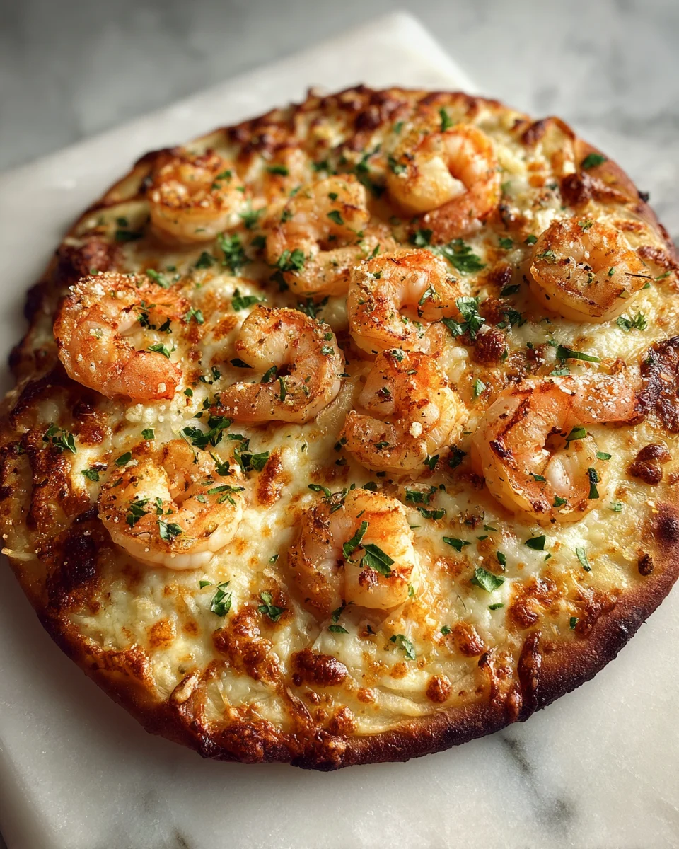 Shrimp Scampi Flatbread Pizza