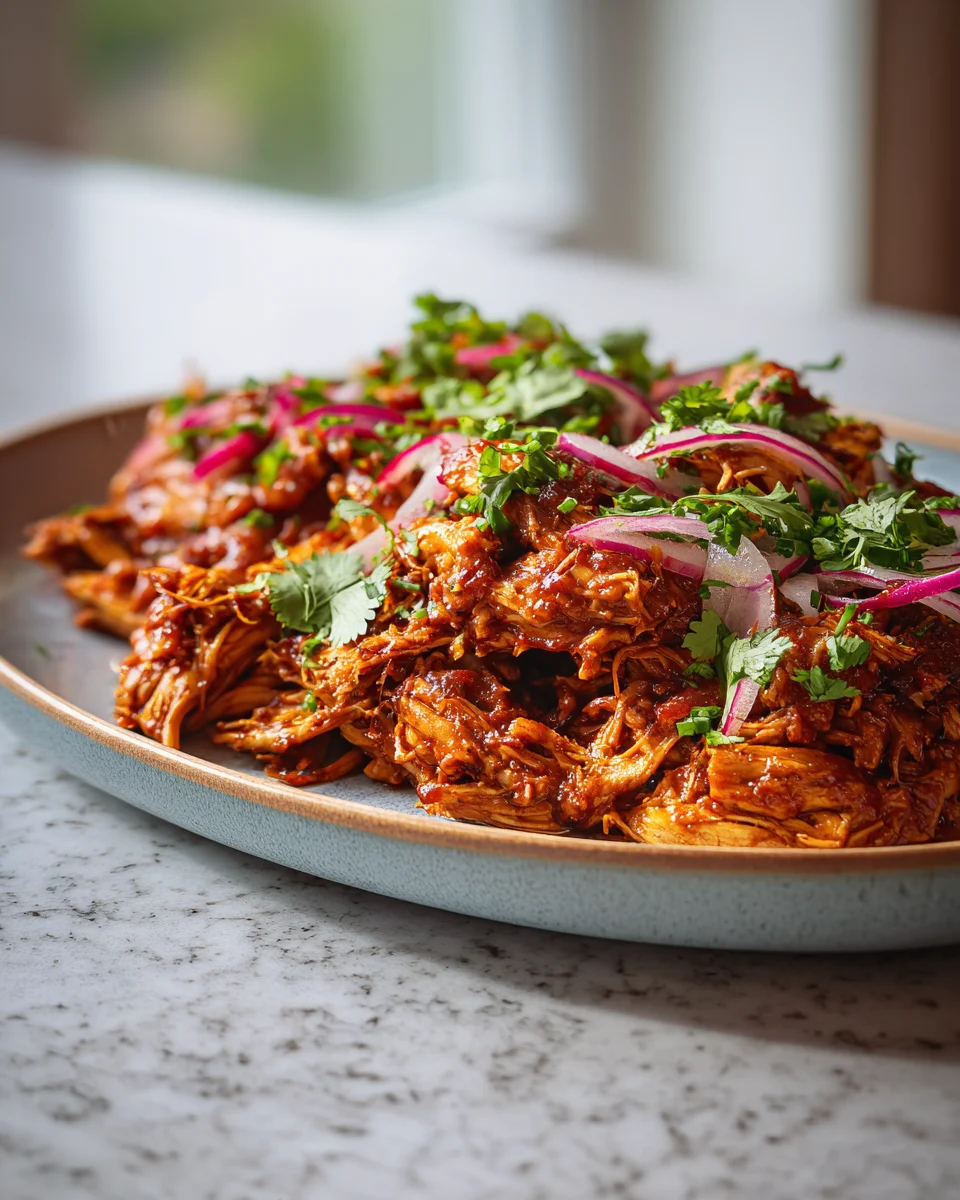 Slow Cooker BBQ Pulled Chicken