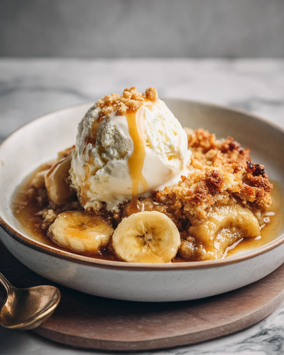Southern Banana Cobbler