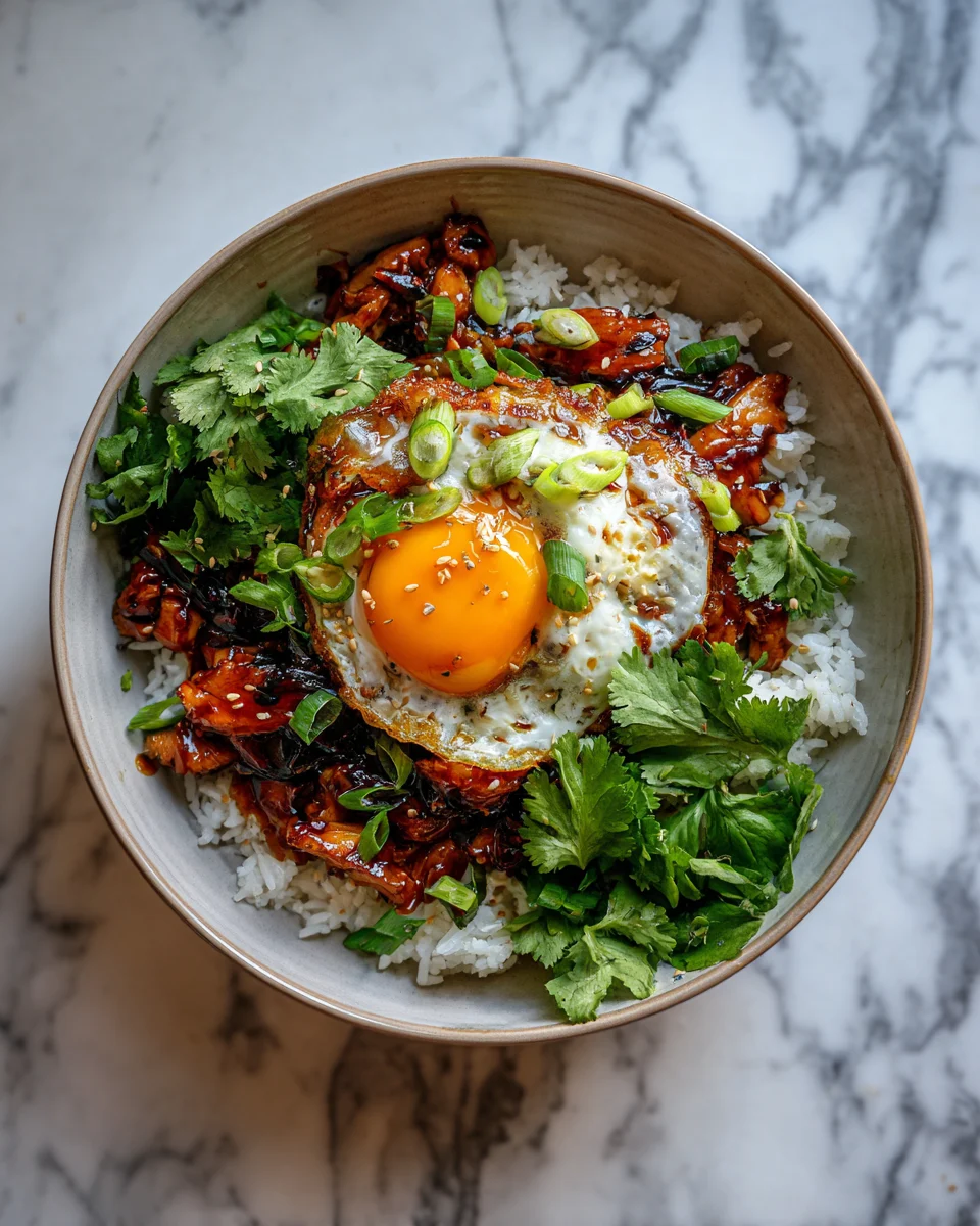 Sticky Teriyaki Chicken Rice Bowl