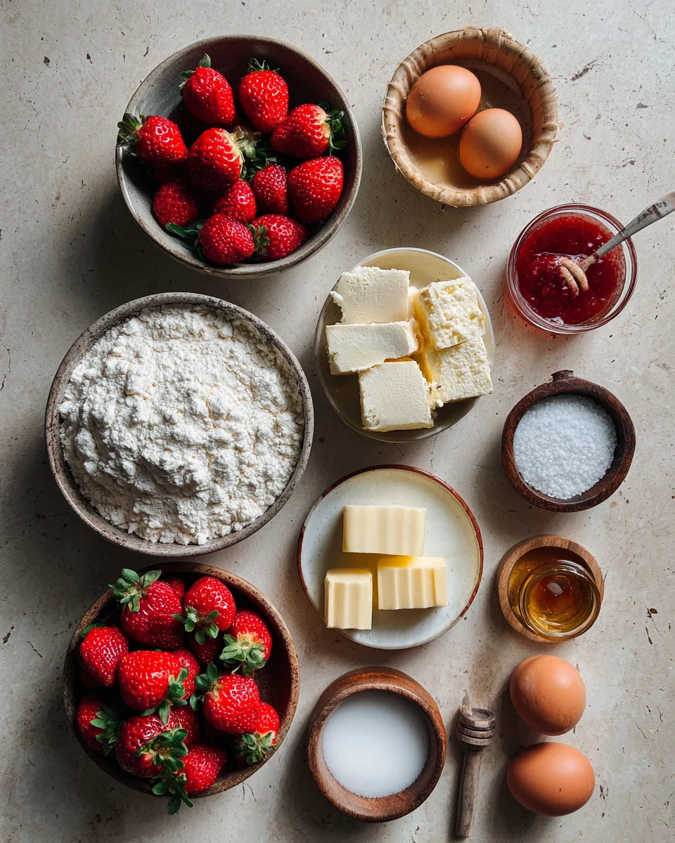 Strawberry Honey Butter Biscuit Cake