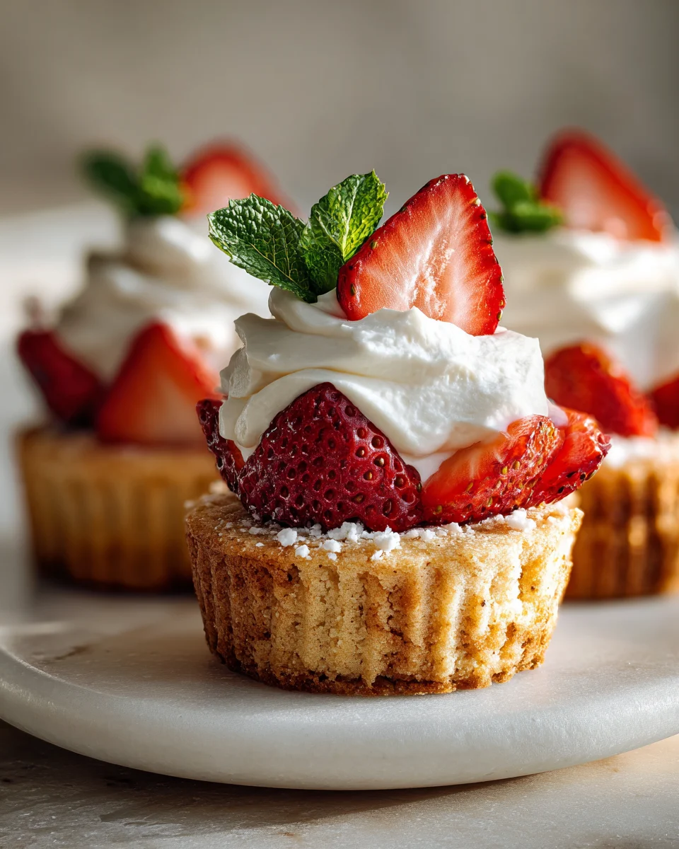 Strawberry Shortcake Cookie Cups