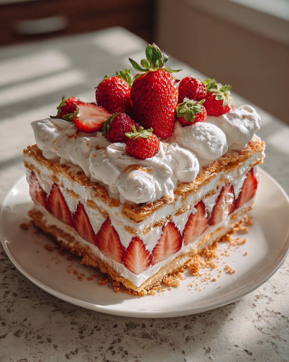 Strawberry Shortcake Layer Dessert