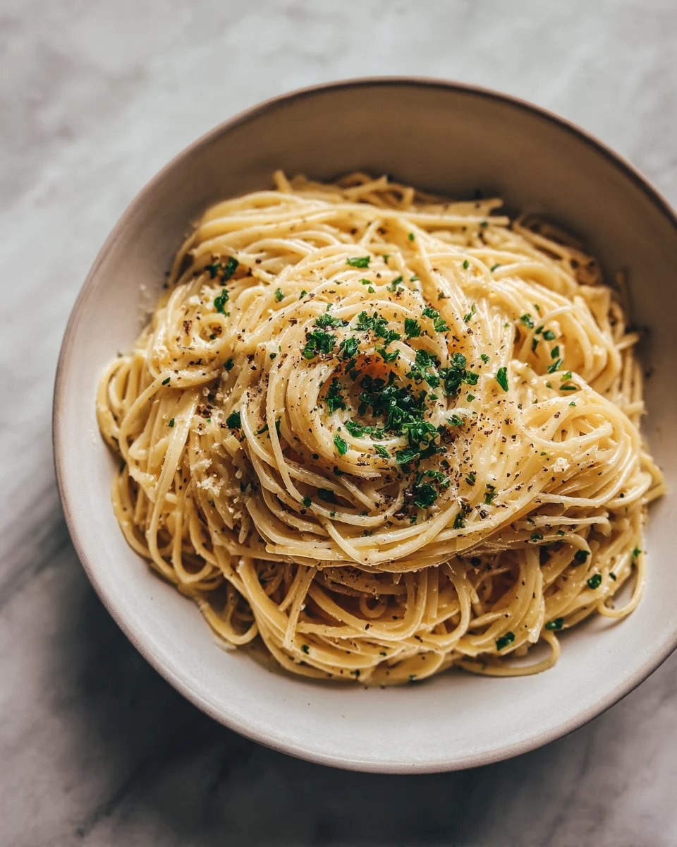 Toasted Garlic Olive Oil Pasta
