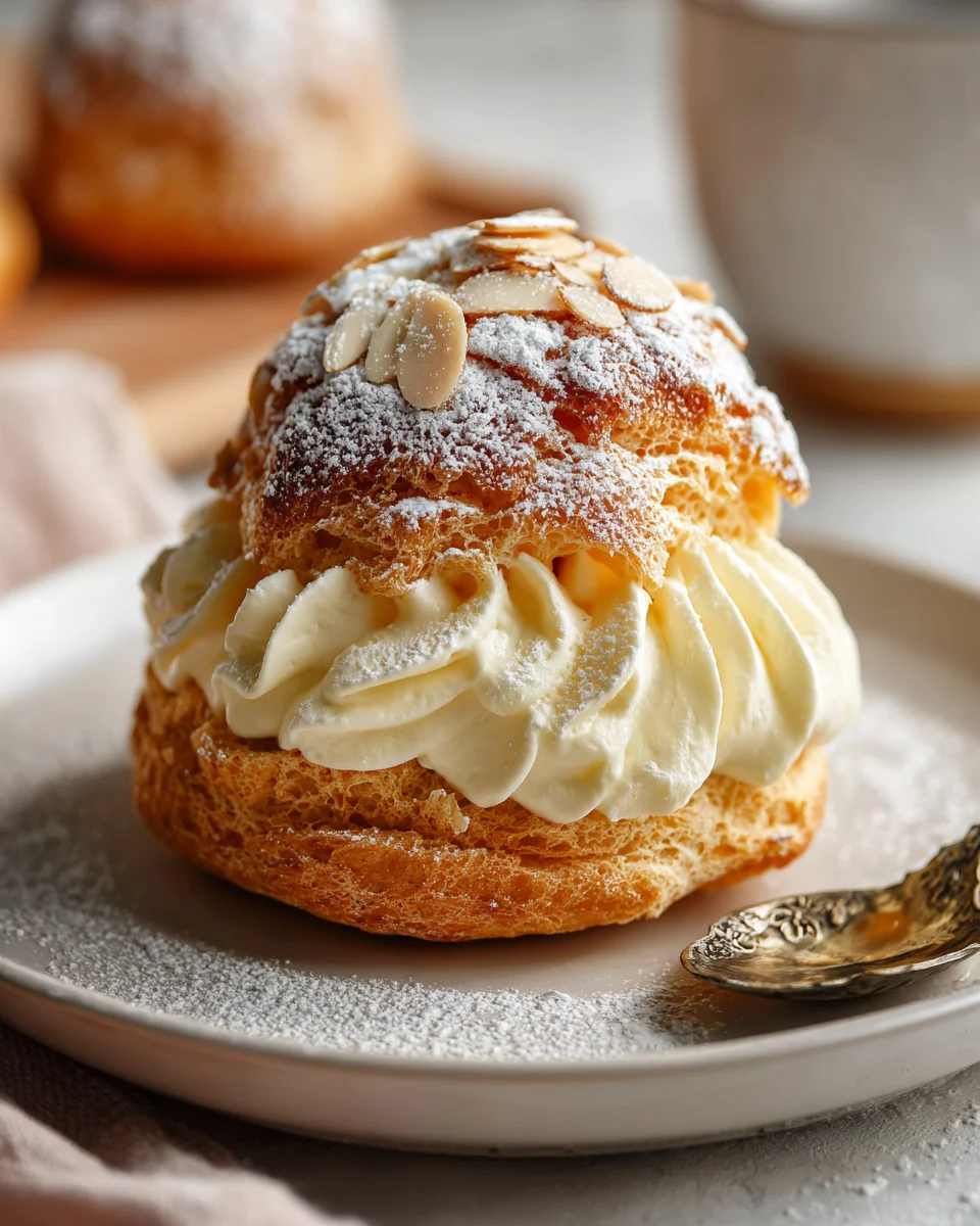 Vanilla Almond Cream Puff Cake