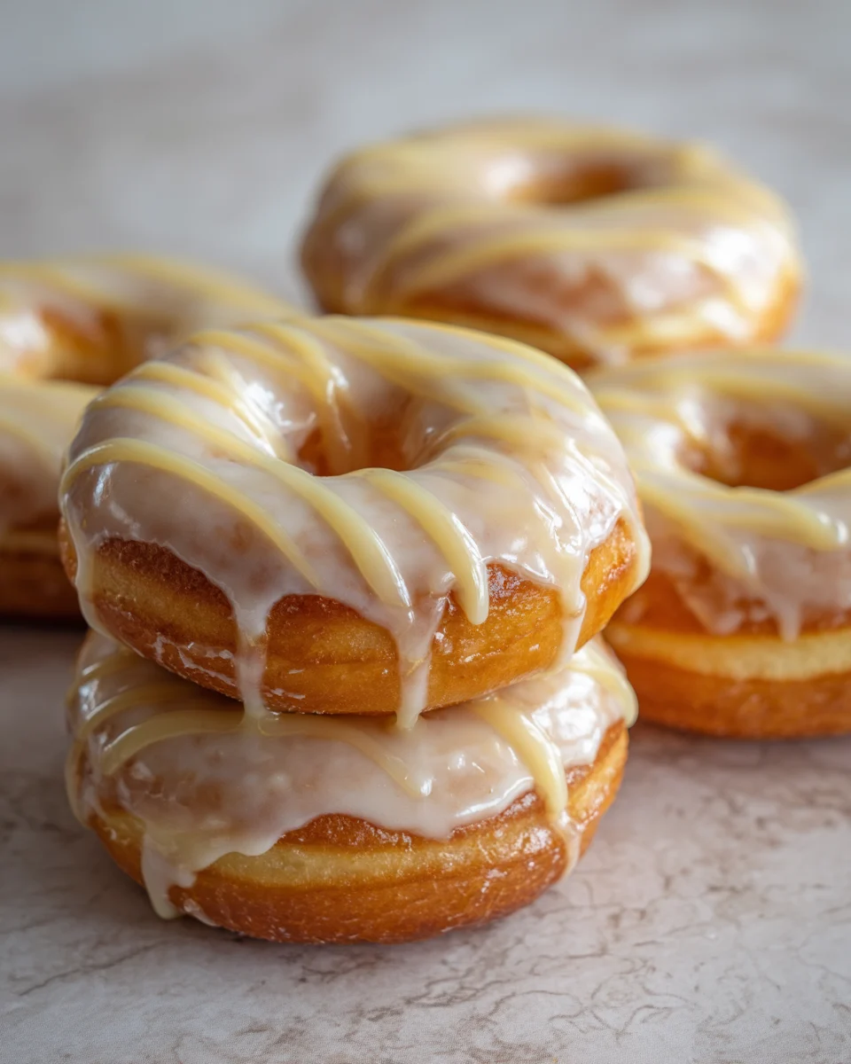 Indulge in Homemade Vanilla Bean Custard Cream Donuts