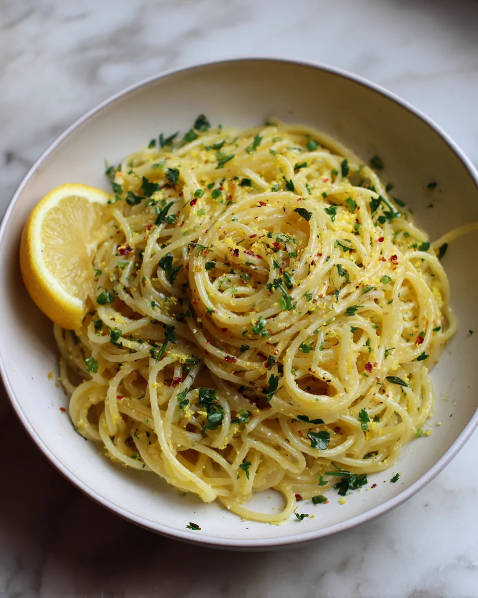 Zesty Lemon Pasta with Herbs