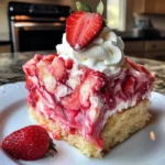 Strawberry Earthquake Cake