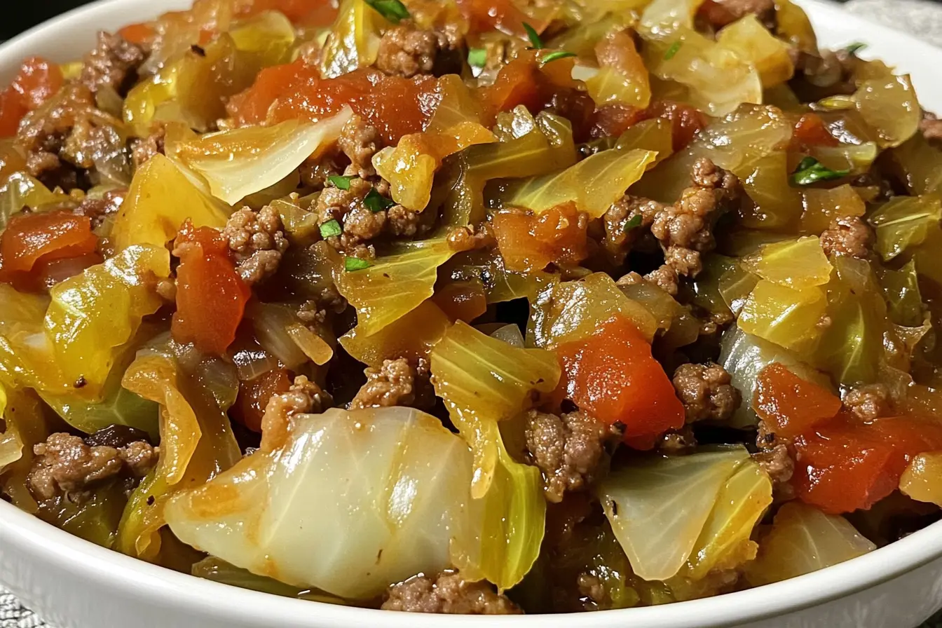 Cabbage and Ground Beef