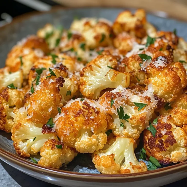 Crispy Parmesan Roasted Cauliflower