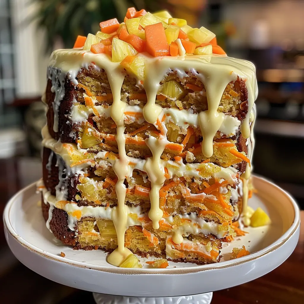 Hawaiian Carrot Pineapple Cake