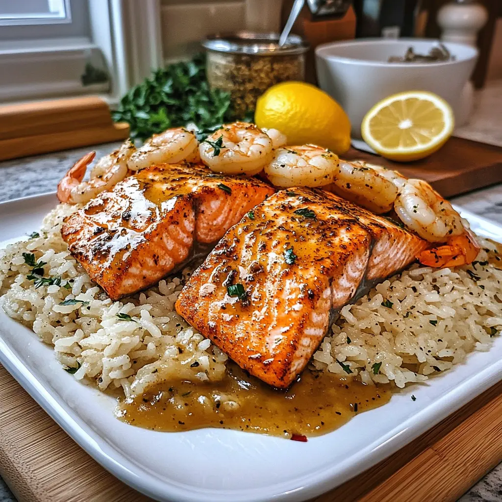 Cajun Salmon and Shrimp