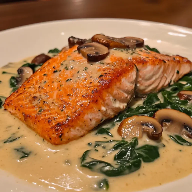 Pan-Seared Salmon with a Creamy Florentine Sauce
