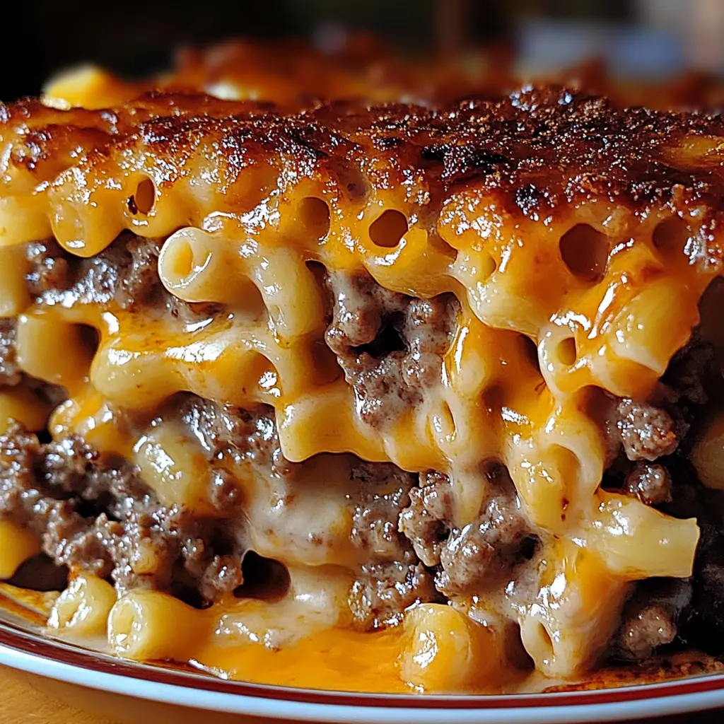 Mac and Cheese Meatloaf Casserole 