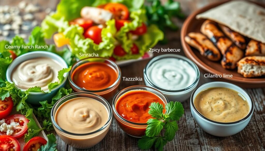 Chicken Wrap Sauce Varieties