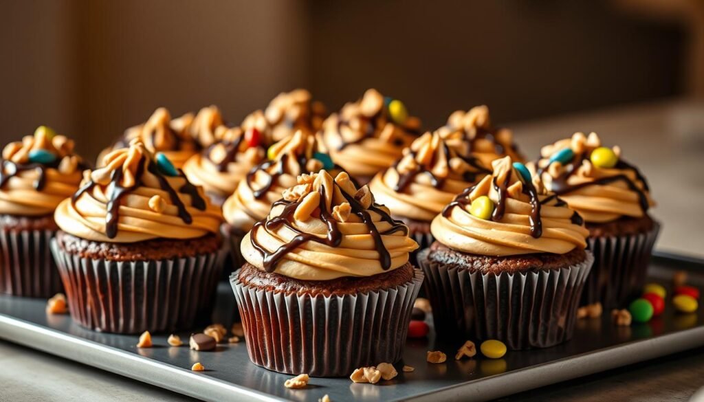 Chocolate Peanut Butter Cupcake Decorations