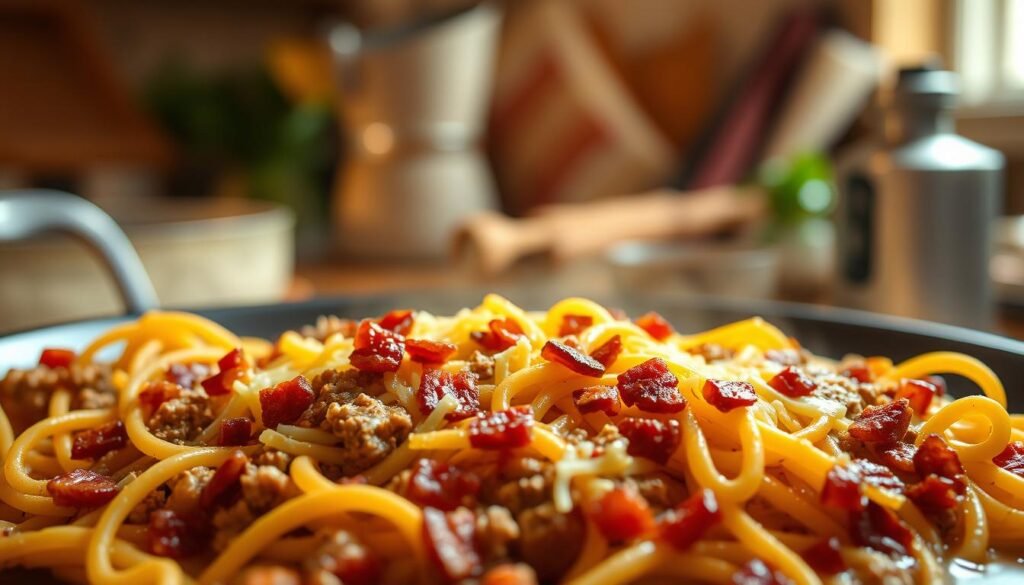 Loaded Bacon Cheeseburger Pasta