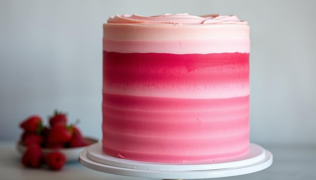 Ombre Cake Color Gradient Technique