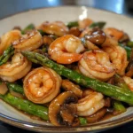 Shrimp and Asparagus Stir-Fry with Mushrooms