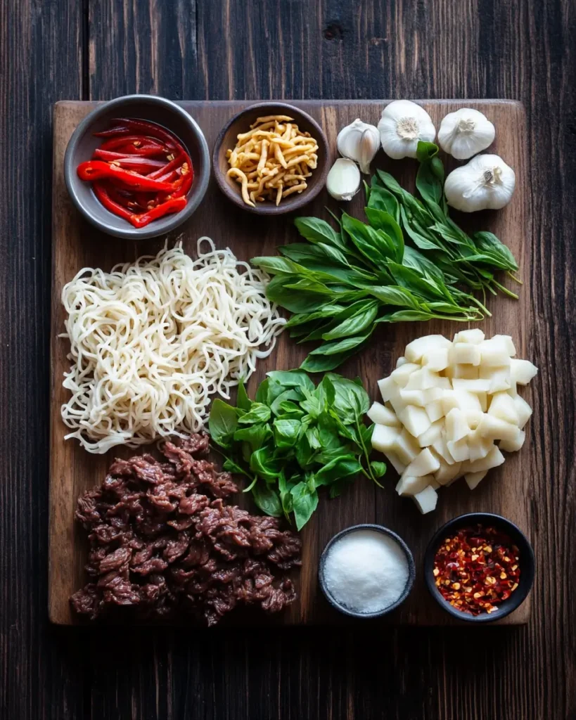 Sticky Beef Noodles ingrediant