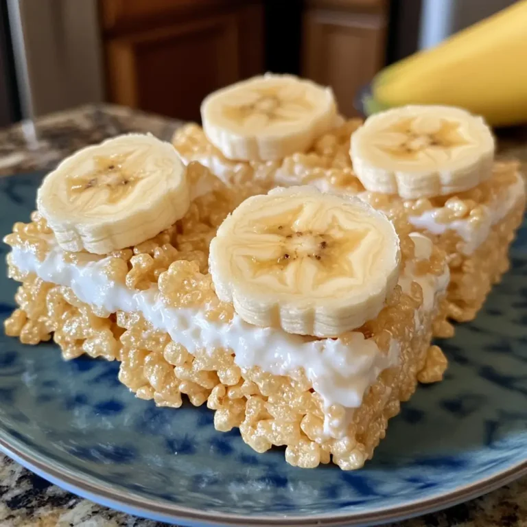 Banana Pudding Rice Krispie Treats
