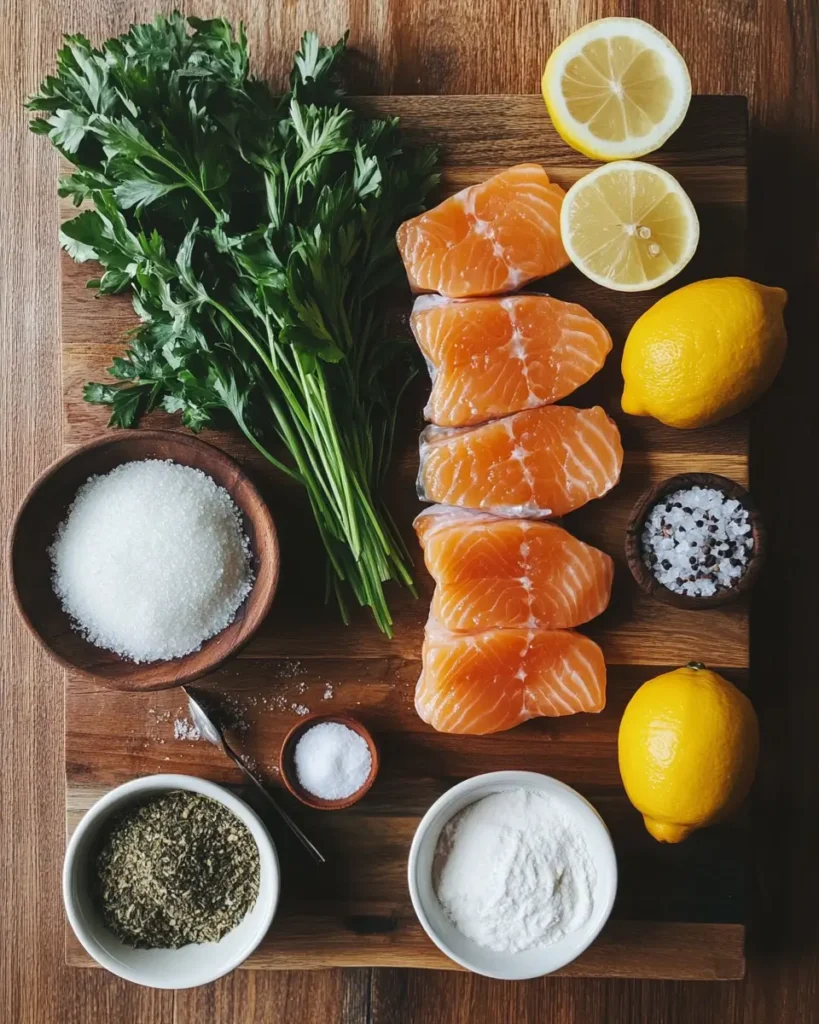 Salmon Croquettes ingrediants