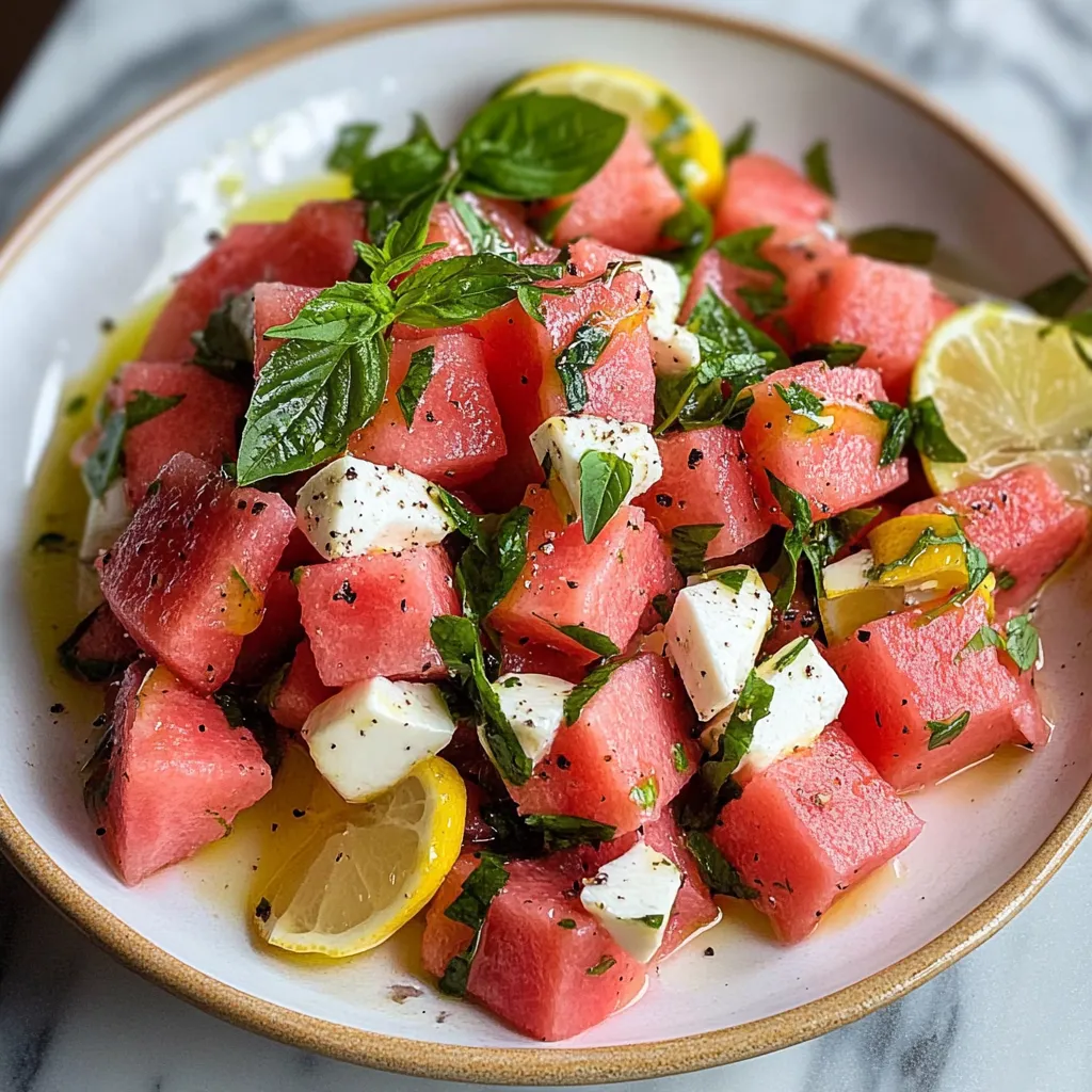 Photo of featured for Savor the Summer: 12 Refreshing Watermelon Salad Recipes You'll Love