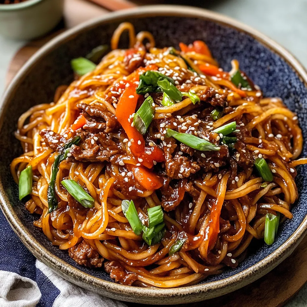 Photo of featured for Quick and Delicious: 20 Minute Korean Beef Sesame Noodles You Need to Try