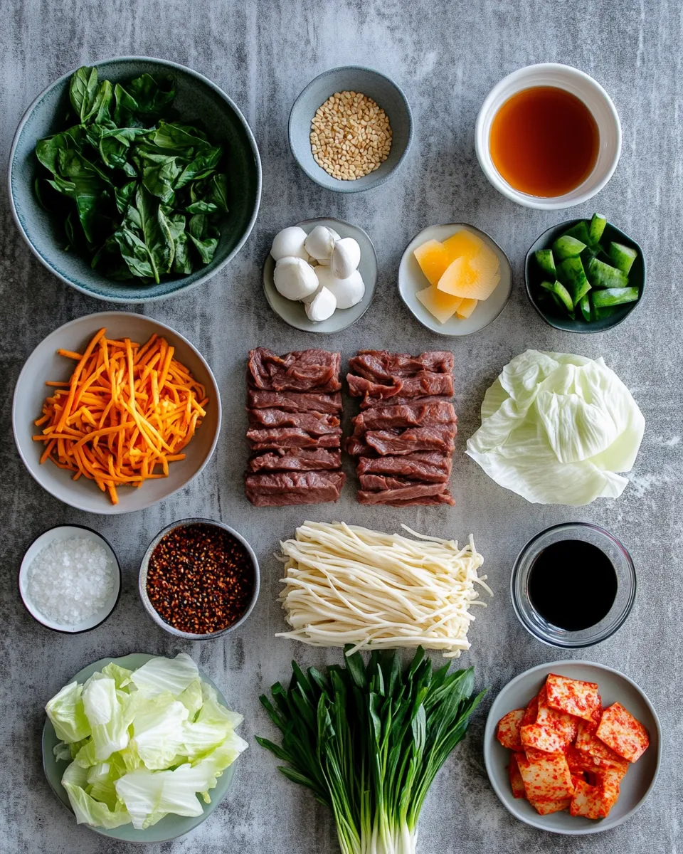 Ingredients for Quick and Delicious: 20 Minute Korean Beef Sesame Noodles You Need to Try