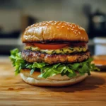 A beautifully plated serving of Barefoot Contessa Turkey Burger with natural lighting on a clean background.