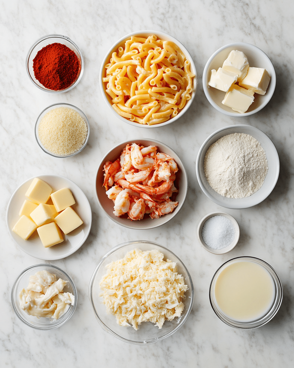 Ingredients for Indulge in Comfort: The Ultimate Crab and Shrimp Macaroni Pie Delight