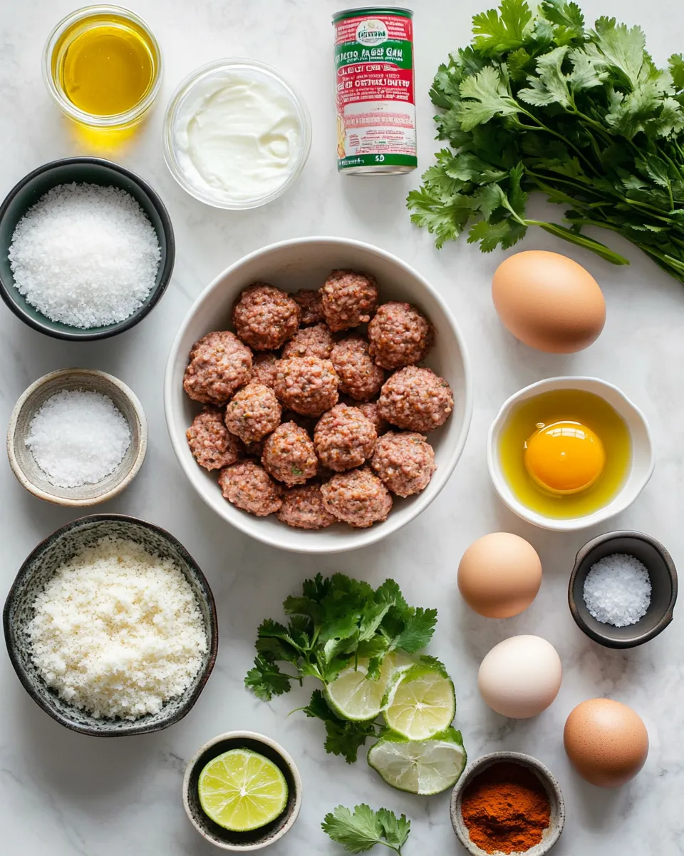 Ingredients for Savor the Flavors: Delight in Creamy Coconut Curry Meatballs