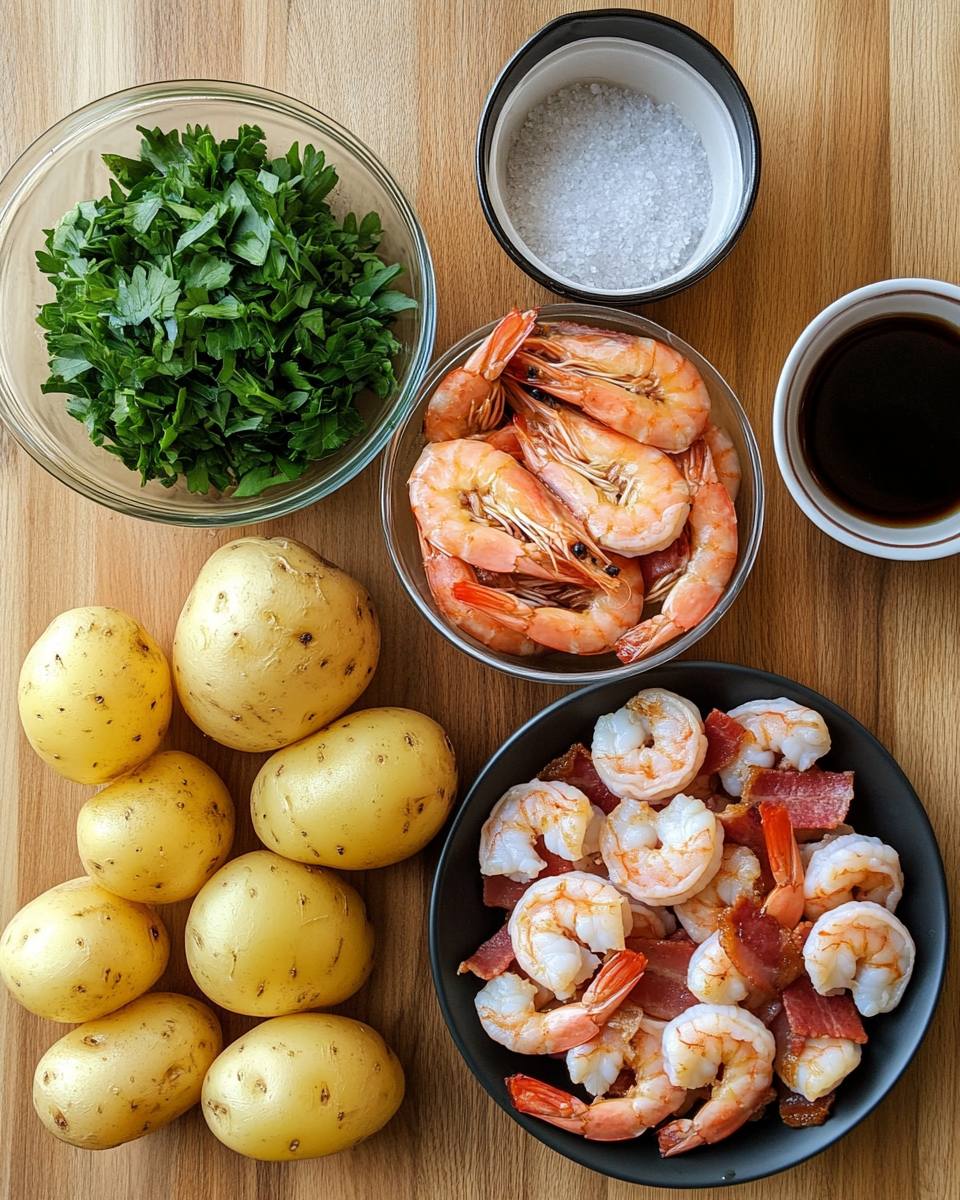 Ingredients for Savor the Flavor: Grilled Shrimp and Bacon Potato Bowls to Delight Your Taste Buds