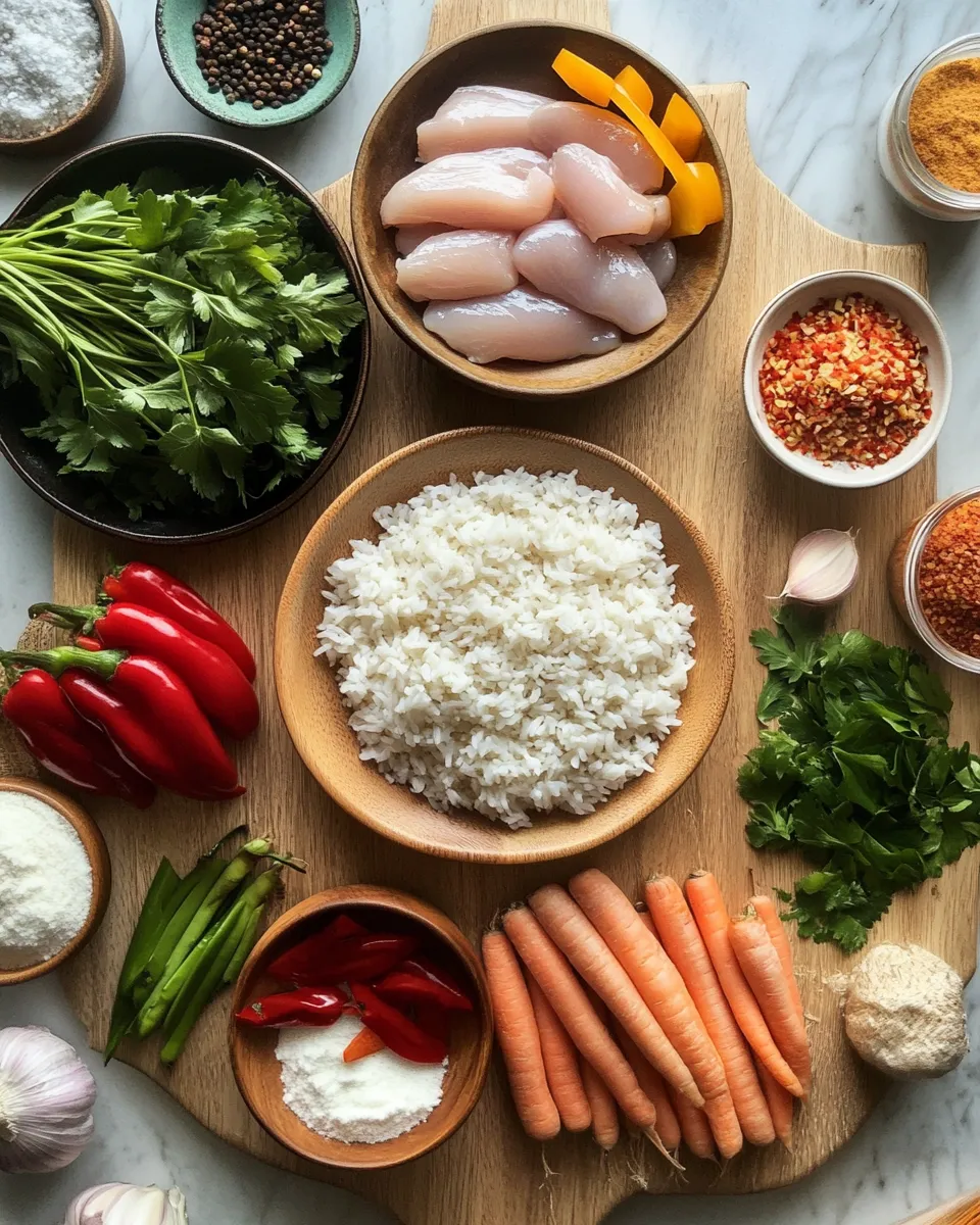 Ingredients for Savor the Simplicity: One-Pan Bold Honey BBQ Chicken Rice Delight