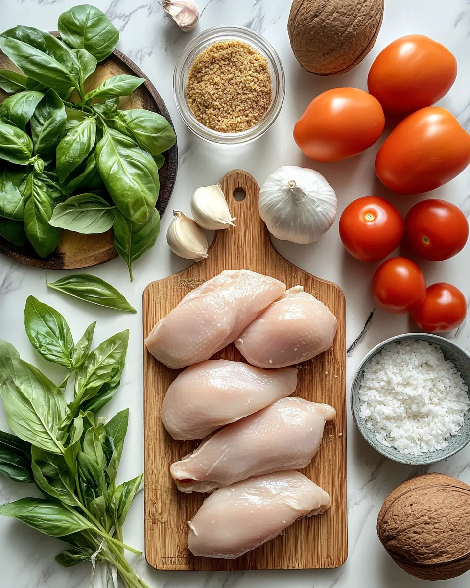 Ingredients for Savor the Flavor: Irresistible Spiced Coconut Basil Chicken Recipe
