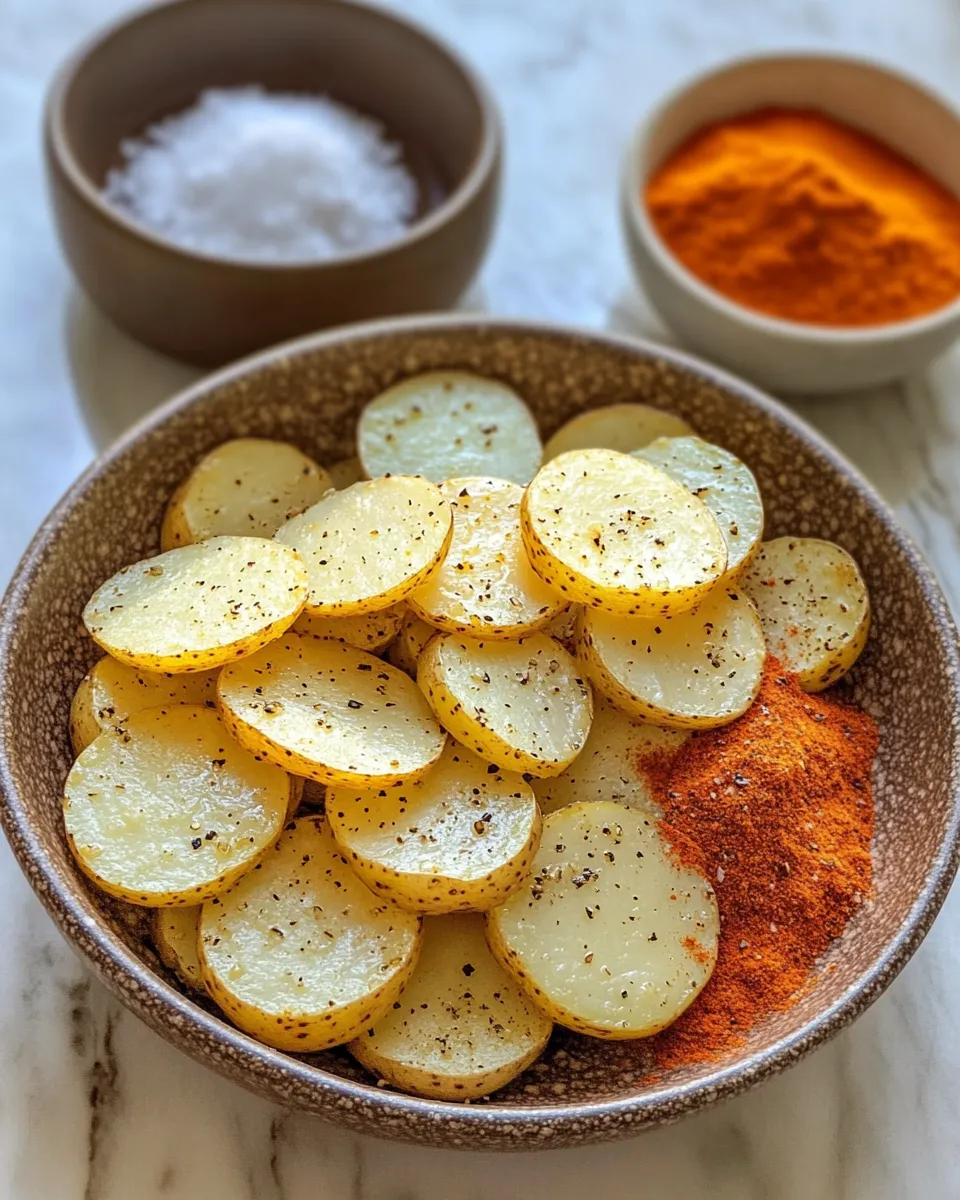 Ingredients for Crispy Perfection: Air Fryer Sliced Potatoes That Will Wow Your Taste Buds