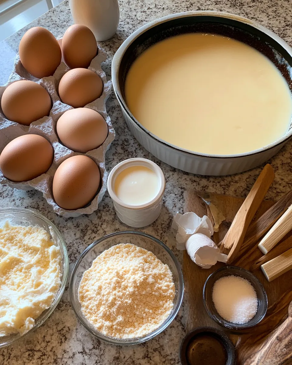Ingredients for Delight in Tradition: The Creamy Magic of Amish Baked Custard