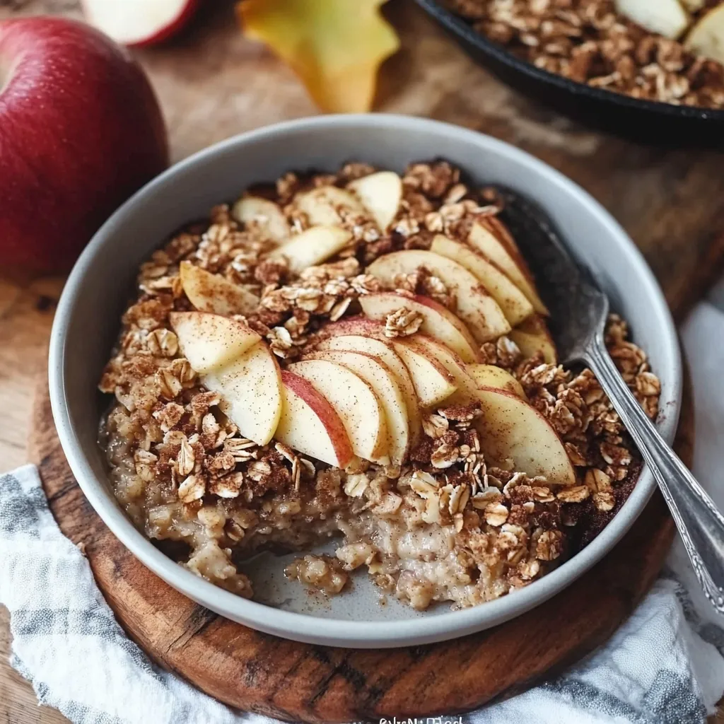 Photo of featured for Warm and Cozy Apple and Cinnamon Baked Oatmeal: A Delicious Morning Hug